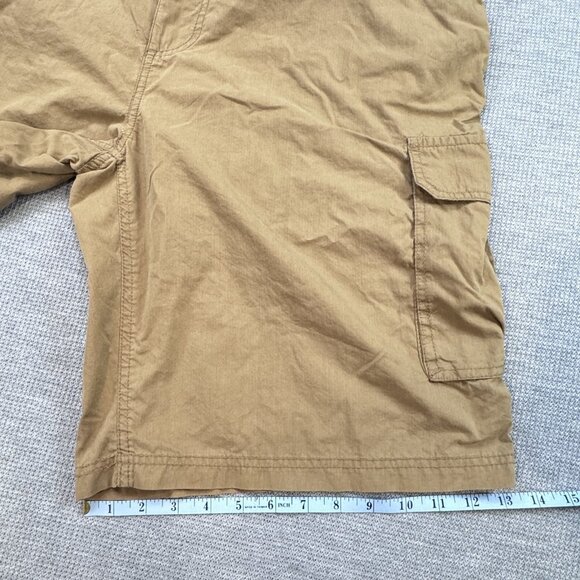 Paradise Collection Mens Cargo Shorts Khaki Canvas Utility Work Pocket Size 42 - Picture 14 of 15